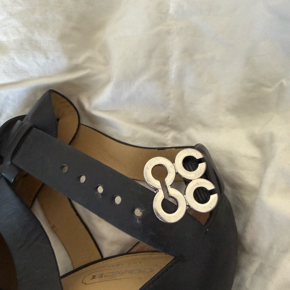 Coach Black Strappy Heels - Picture 3 of 4